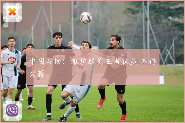 中国足协：维护球员正当权益 不得欠薪